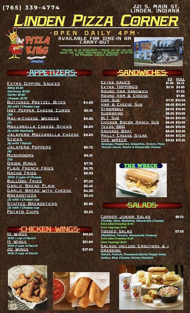 Linden Pizza Corner Menu image 2